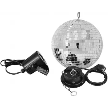 Veidrodinis rutulys su LED prožektoriumi EUROLITE LED Spot 200 mm