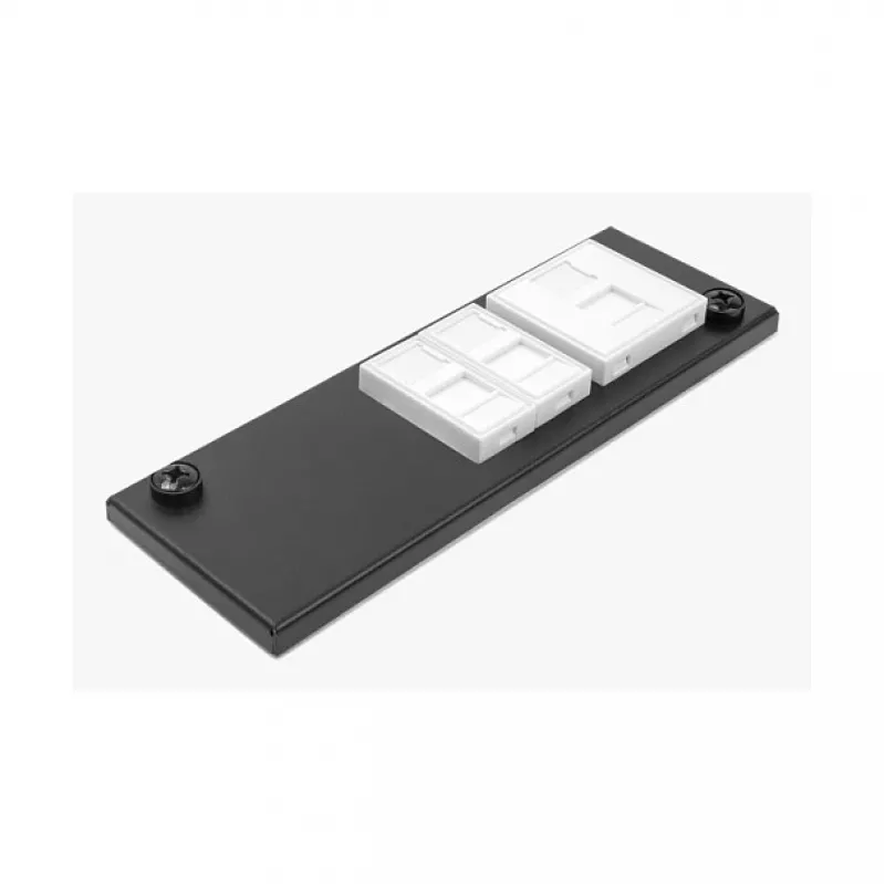 Paskirstymo dėžutė DeLOCK Easy 45 moduliams, metalinė, juoda, 4×22,5×45 mm arba 2×45×45 mm