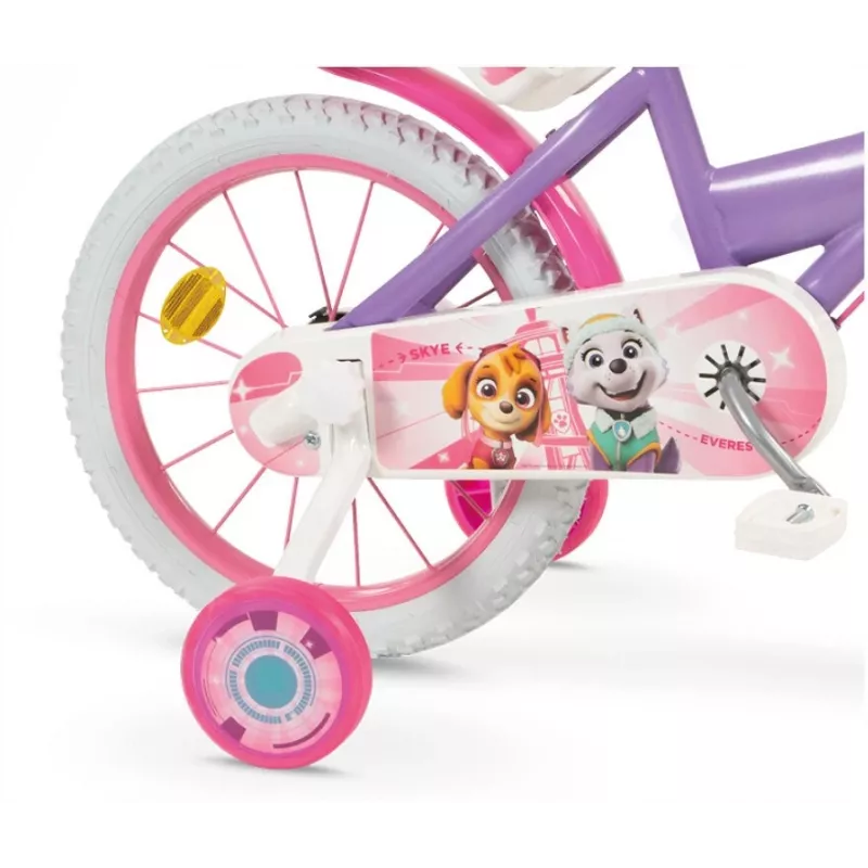Vaikiškas dviratis 16 Paw Patrol Violetinis 1680 Mergaitėms TOIMSA