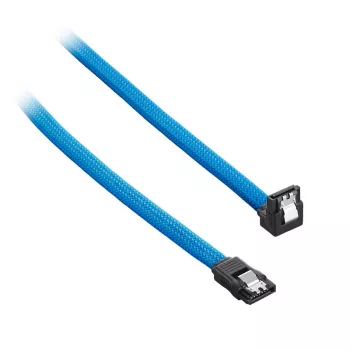 ModMesh Dešiniojo kampo SATA 3 kabelis 30 cm – Šviesiai mėlynas