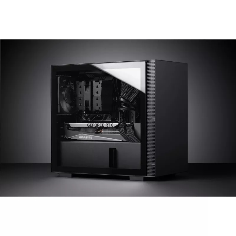 CPU aušintuvas Noctua NH-D9L CHROMAX.BLACK – 92 mm ventiliatorius, 400–2000 RPM, 22,6 dB, matmenys 95×95×110 mm, svoris 531 g