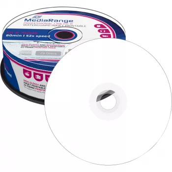 CD-R MediaRange MRPL512 700 MB 52x Inkjet Printable 25 vnt. verpstė