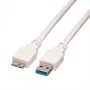 USB 3.0 laidas A - Micro B M/M 0,8 m 11.99.8873 VALUE