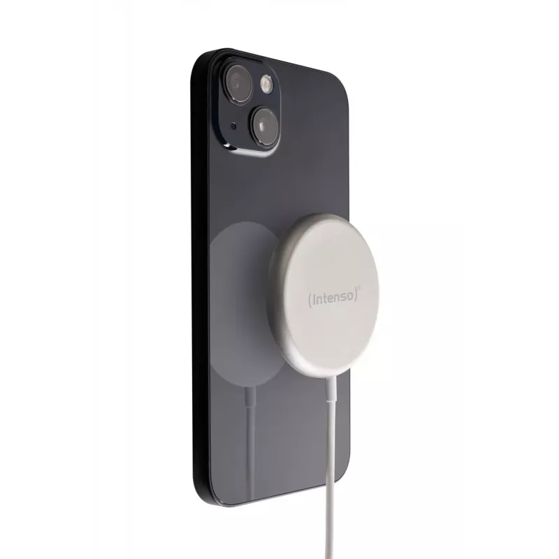 Intenso MW1 belaidis magnetinis greitasis kroviklis 15 W, USB, 12 V, baltas