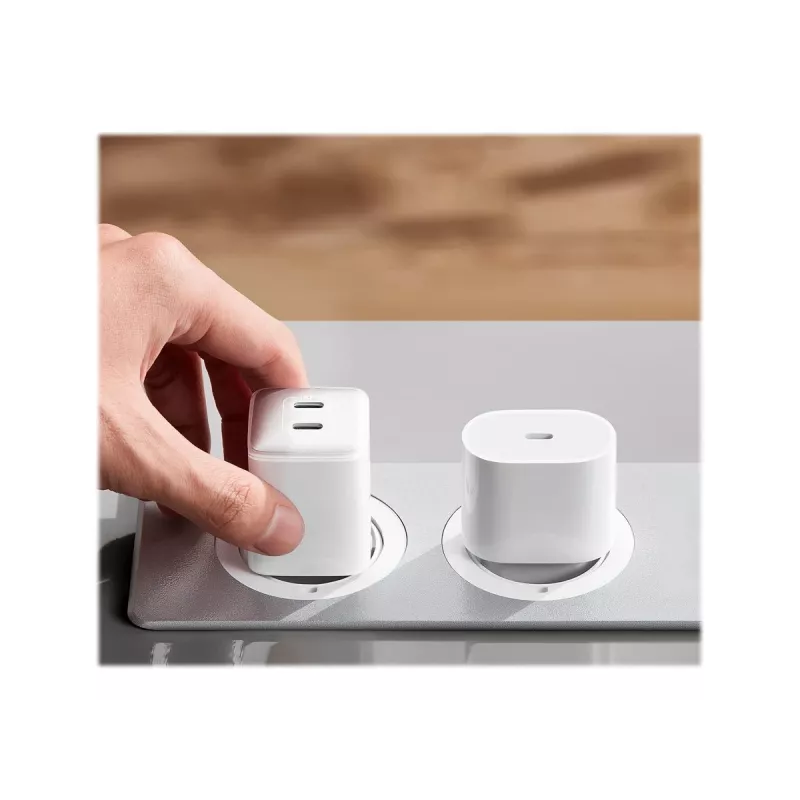 ANKER PowerPort III 40W 2xUSB-C Baltas