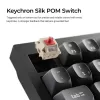 Mechaninė klaviatūra Keychron V3 Ultra 8K – laidinė ir belaidė, QWERTY išdėstymas, RGB LED, juoda