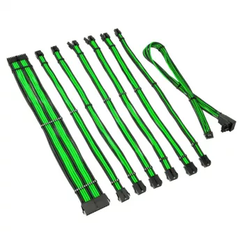 Prailginimo kabelių rinkinys Kolink COREPRO-EK-12VT2-GRN 12V 2x6-pin Type 2 Venom Green