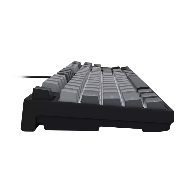 NATEC Fury Gaming klaviatūra Kanabo K2 US balta foninė šviesa mechaninė juodai pilka