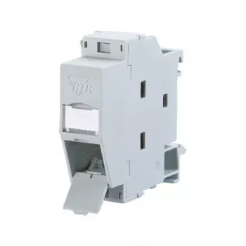 Metz 1309427103-E pilka jungtis RJ45 keystone