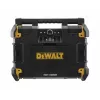 DeWalt DWST1-81078-QW nešiojamas radijas AM/FM skaitmeniniu imtuvu, LED ekranu, 4 garsiakalbiais, AC/DC maitinimu, USB prievadu, AUX išvestimi