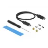 DeLOCK išorinis SSD dėklas USB Type-C M.2 NVMe PCIe arba SATA SSD