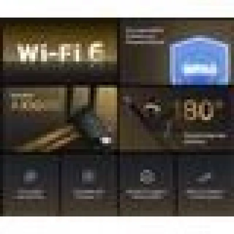 Wi‑Fi USB adapteris MERCUSYS MA72XH AX1800 su aukšto stiprinimo antenomis, USB-A plug-and-play