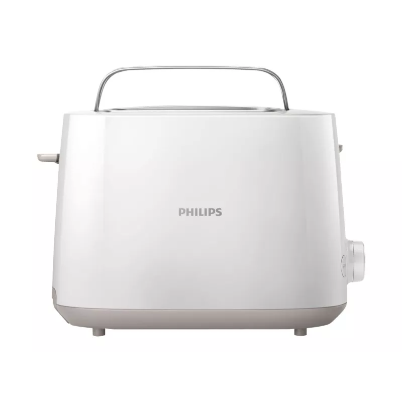 Skrudintuvas Philips Daily Collection HD2581/00 — 2 plytelės, 830 W, 8 kepimo lygiai, baltas