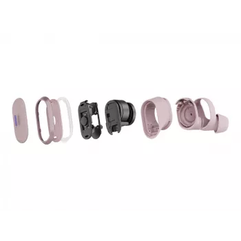 Logitech Zone True Wireless, belaidės ausinės, ANC, rožinė, vidinės ausinės, Bluetooth, 985-001090