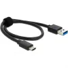 Išorinis HDD/SSD dėklas DeLOCK 42617, permatomas, USB Type-C, 10 Gbps