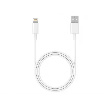 Laidas USB 2.0 iPhone AM-Lightning 1m baltas