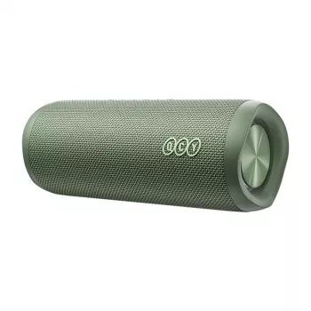 Belaidis garsiakalbis QCY SP7 žalias Bluetooth 5.0 nešiojamas, įkraunama baterija, kompaktiškas dizainas