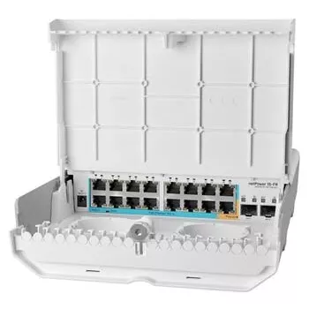 MikroTik netPower 15FR – lauko Ethernet jungiklis su reversiniu PoE