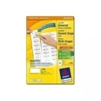 AVERY Zweckform QuickPEEL Universal Lipdukai, 48 x 21 mm Balti, su rėmeliu, ProNature – FSC sertifikuota (3650)
