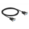 Serijinis kabelis DeLOCK 86605 Juodas 2m RS-232 Sub-D9
