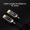 HDMI kabelis Unitek C11085GY01-15M — HDMI Type A į A, 30 m, HDMI 2.1, 8K@60Hz, 4K@144Hz, paauksuoti kontaktai, juodas