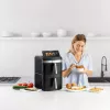 Karšto oro gruzdintuvė Taurus Air Fry Duo Slim 13 L dviguba, 2800 W, liečiamasis valdymas, juoda