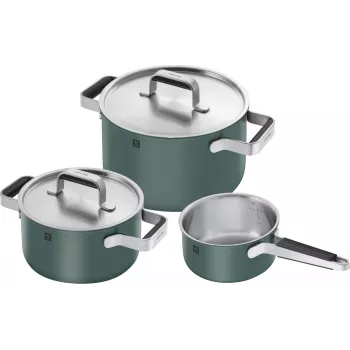 Puodų rinkinys ZWILLING PURE 1028857 – nerūdijantis plienas, tinka indukcijai