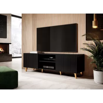 Cama RTV spintelė PAFOS 150x42x52 juodas matinis