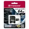 „Transcend“ 64GB MicroSDXC UHS-I atminties kortelė TS64GUSDU1