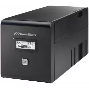 PowerWalker VI 1000 LCD nepertraukiamo maitinimo šaltinis 1 kVA 600 W 4 lizdai