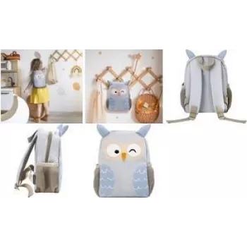 Eberhard Faber Mini Kids Owl Kindergarten Kuprinė - Violetinė/Smėlio