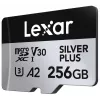 Atminties kortelė microSD 256GB C10 A2 U3 V30 205/150MB/s Silver Plus
