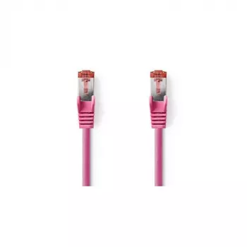 Nedis tinklo kabelis - RJ-45 (M) į RJ-45 (M) - 15,0 m - SFTP - CAT 6 - Formuotas, apvalus - rožinis (CCGP85221PK150)