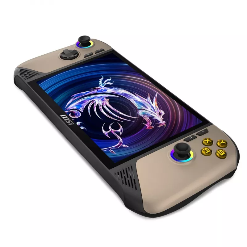 MSI Claw 8 AI+ A2VM-037PL nešiojama žaidimų konsolė 20,3 cm (8 colių) 1 TB liečiamuoju ekranu Wi-Fi smėlio spalvos