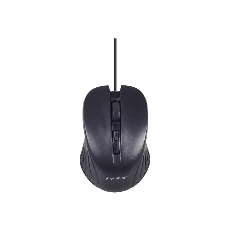 Laidinis pilno dydžio klaviatūros ir pelės rinkinys Gembird KBS-UM-04 USB QWERTY, juoda, 1,5 m laidas