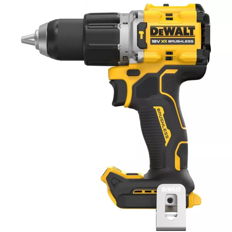 Pistolinis gręžtuvas DeWalt DCD805NT-XJ — 18 V bešepetėlis, 2000 aps./min., 90 N·m, 13 mm griebtuvas, 1,34 kg