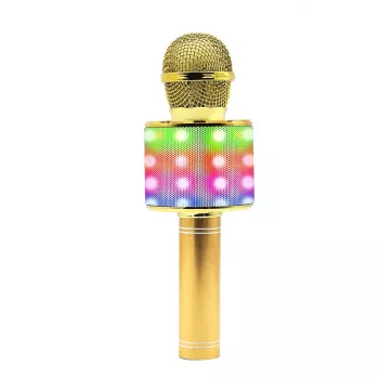 Manta MIC20-GL Gold karaoke mikrofonas su garsiakalbiu