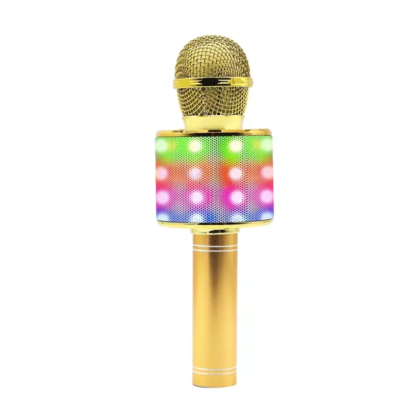 Manta MIC20-GL Gold karaoke mikrofonas su garsiakalbiu