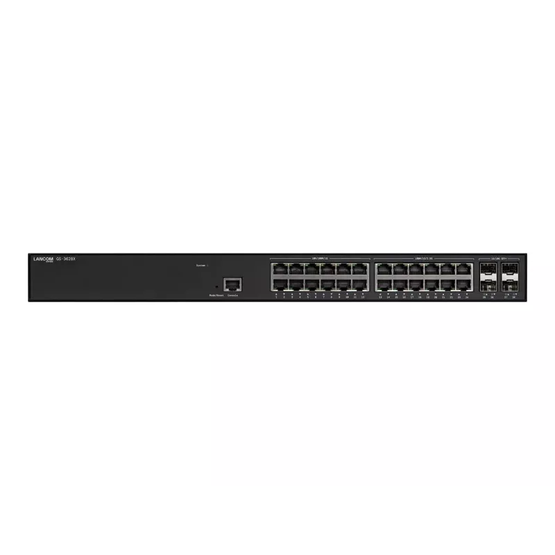 Lancom GS-3628X – valdomas L3 jungiklis, 12x 100/1000/2,5G + 12x 10/100/1000 + 4x SFP+