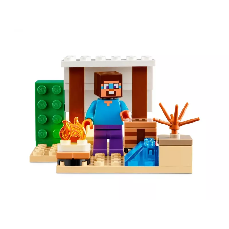 Lego Minecraft 21251 Steve'o Dykumos Ekspedicija – Statybinis Rinkinys su Biomo Figūrėlėmis
