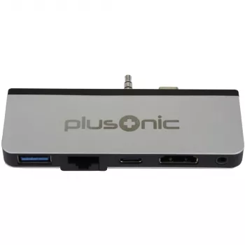 Dokavimo adapteris Plusonic PSUC0165, skirtas Microsoft Surface Go, 5-in-1 USB 3.0, HDMI, Type-C