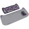 Belaidė klaviatūros ir pelės rinkinys CANYON HSET-W6 Kitty Edition – violetinis