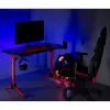Gaming stalas MACLEAN RS163 RGB LED, didelis stalviršis, maksimali apkrova 100 kg, maksimalus aukštis 760 mm
