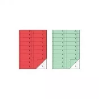 Formų knygelė Sigel BO111 A4 1000 kopijų (2 x 50 lapų rinkiniai) Šviesiai žalia