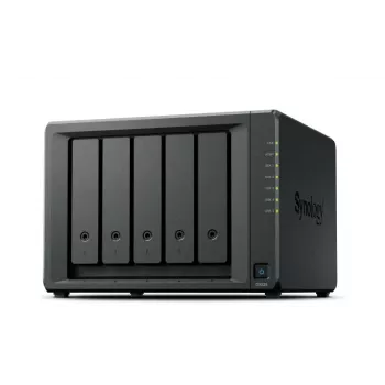 „Synology DX525“ darbalaukio plėtinio blokas, 5 lizdai, 3,5 colio HDD/SSD, SATA, karštas keitimas, juodas