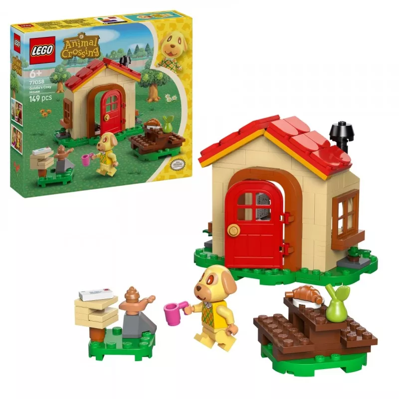 Konstruktorius LEGO Animal Crossing Jaukus namelis 77058, 149 dalių, 1 minifigūrėlė, dydis 120×90×70 mm