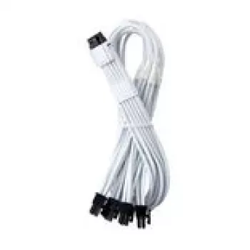 CableMod C-Series Pro ModMesh 16 kaiščių į 4×8 kaiščių pintas laidas, skirtas Corsair Type 3/4 maitinimo blokams, 60 cm, baltas