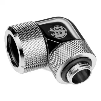 Vamzdelis aušinimo sistemai BitsPower BP-E90RMLA16, žalvarinis, 16 mm skersmens, sidabrinis