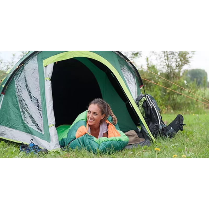 COLEMAN Kobuk Valley 4 Plus – 4 vietų kupolinė palapinė su prieškambariu, žalia
