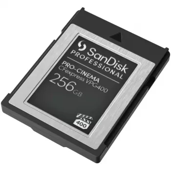 SANDISK Professional PRO-CINEMA 256 GB CFexpress VPG400 Type B atminties kortelė, skaitymas iki 1700 MB/s, rašymas iki 1400 MB/s